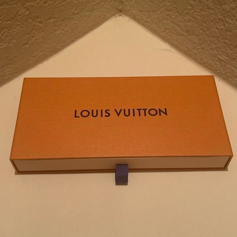 Louis Vuitton Drawer Gift Box With Leather Pull Tab Yellow Luxury Storage Decor